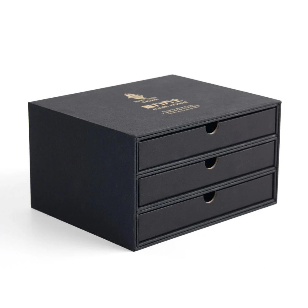 Multi-Tier Box - grey chipboard gift box
